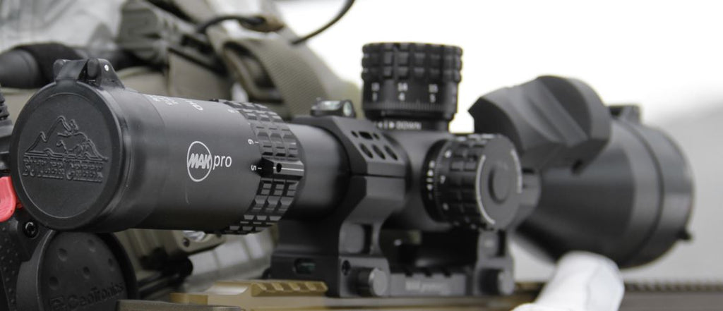 Zielfernrohr mit MAA pro Markierung.