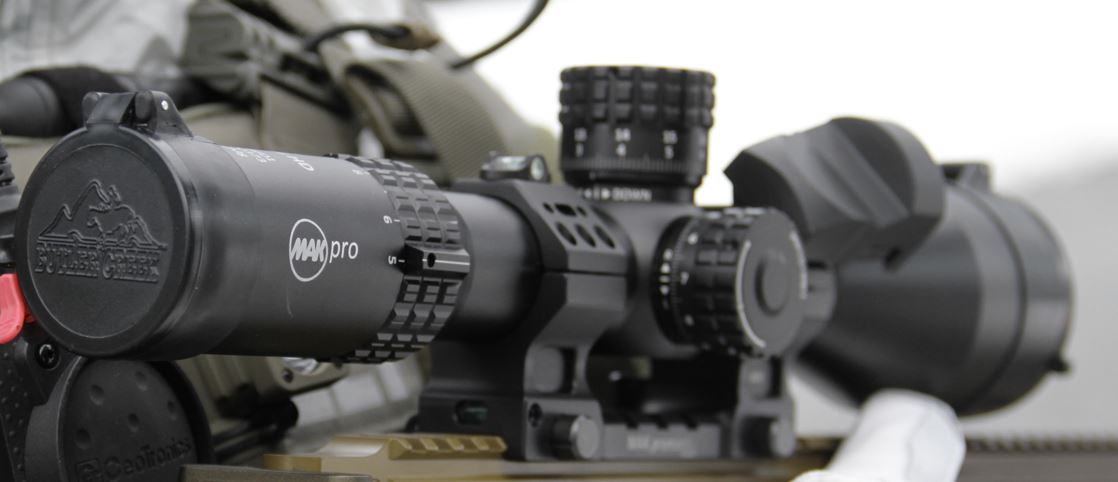 Zielfernrohr mit MAA pro Markierung.