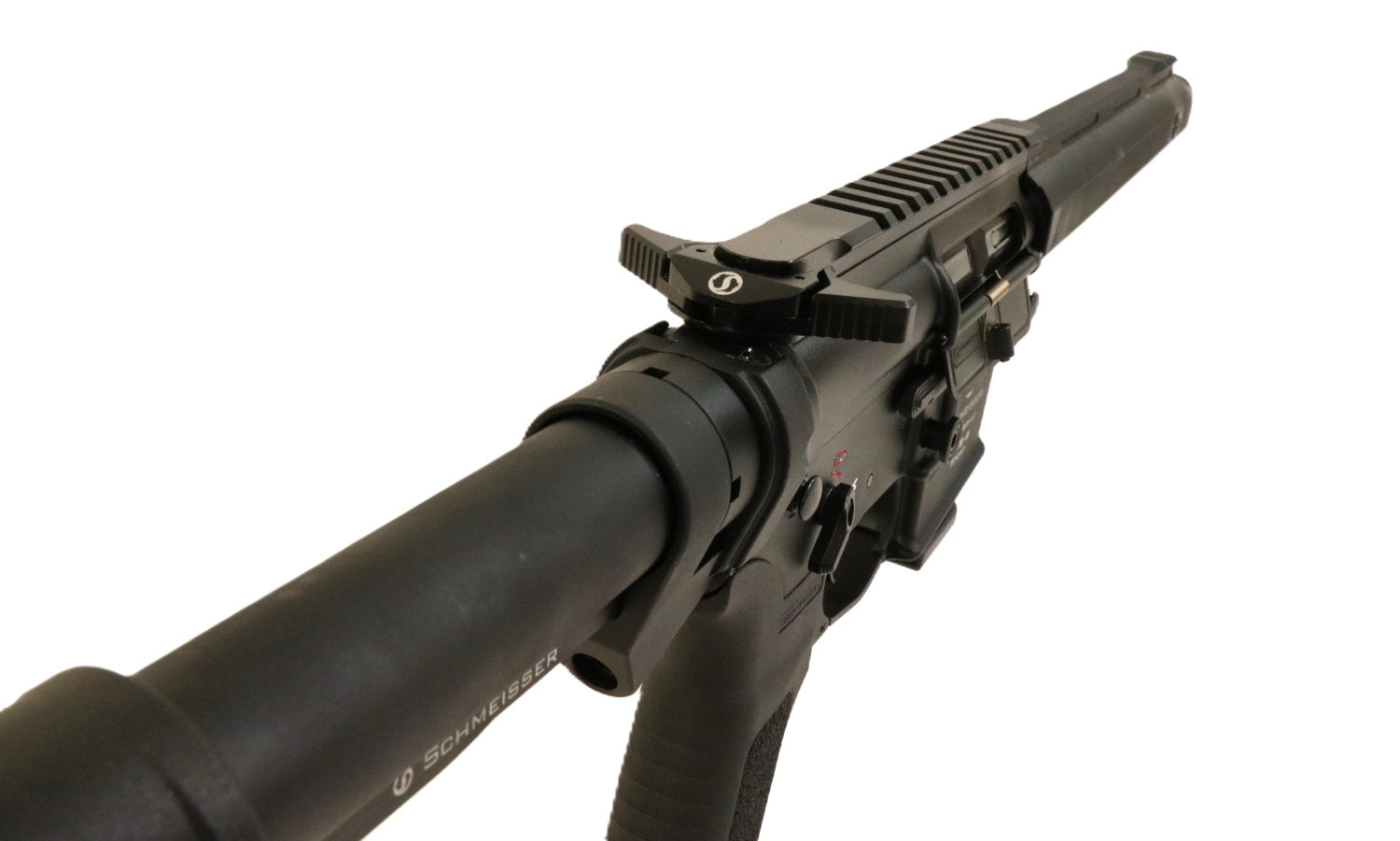 Schmeisser Gewehr, schwarzes Design.