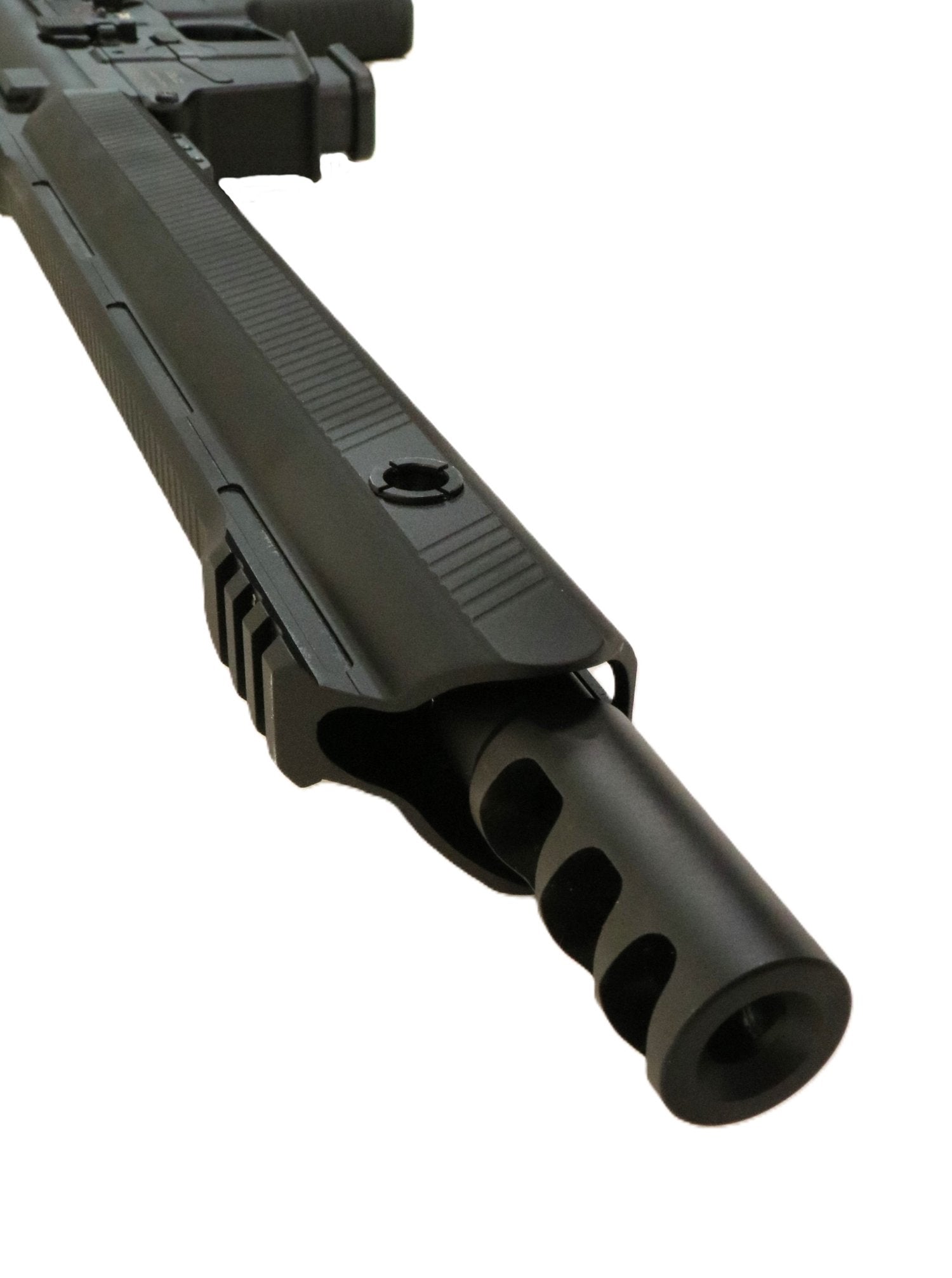 Schmeisser Gewehr, schwarzes Design.