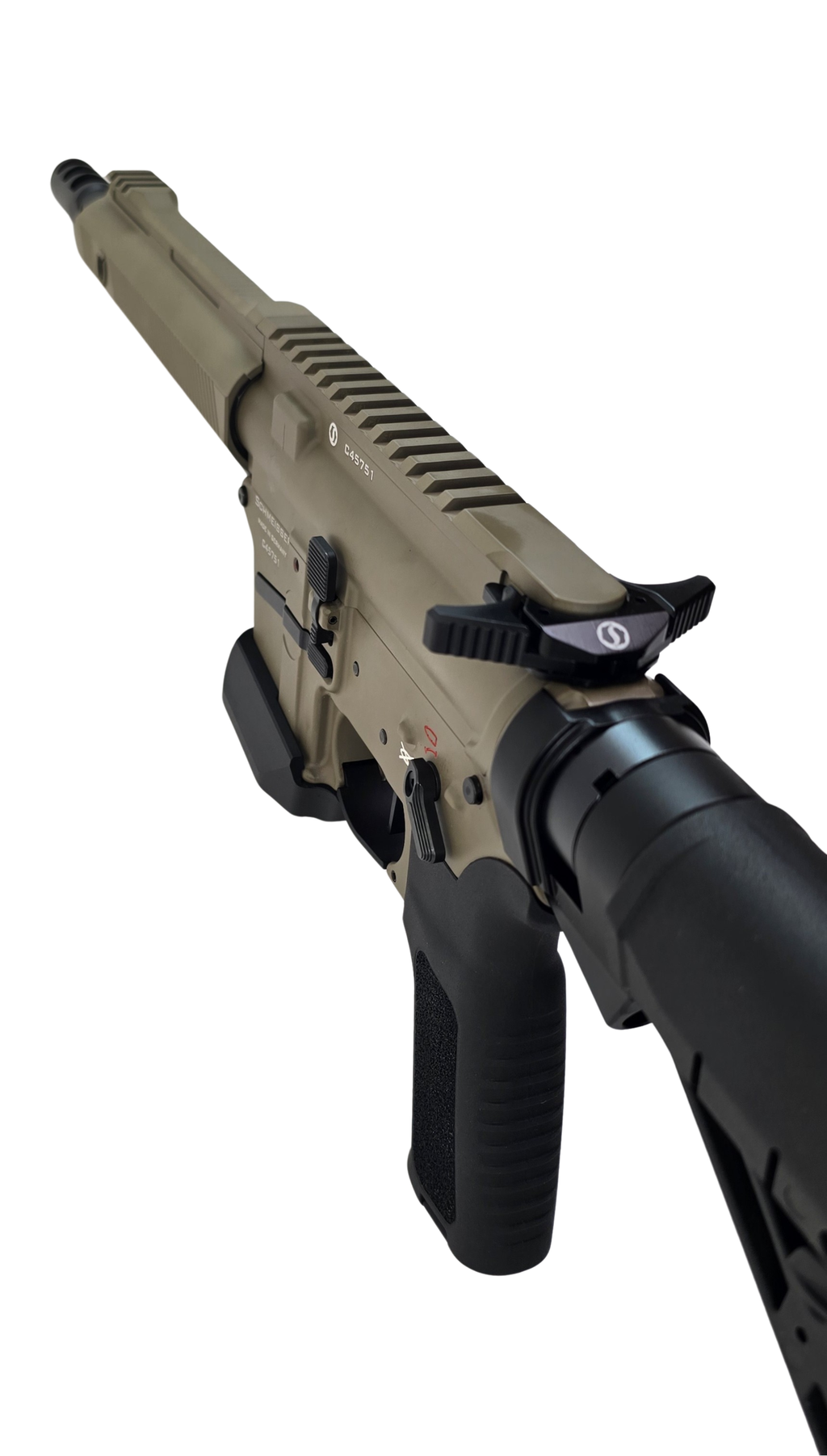Frühjahrsspecial Schmeisser AR 15 - 9 Sport PCC dynamic, FDE (Flat dark earth) Kal. 9 mm Lauflänge 10,5" Zoll