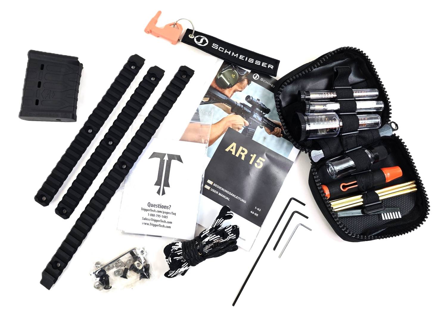 Schmeisser Gewehr mit Zweibein.