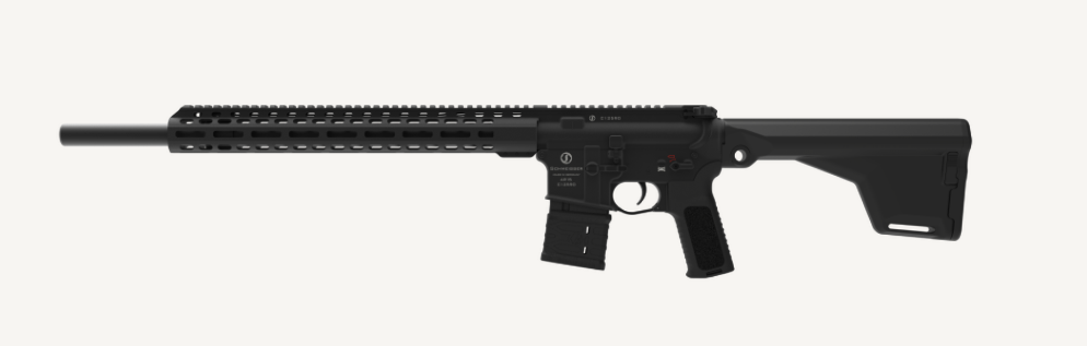 Schwarzes halbautomatisches Sportgewehr