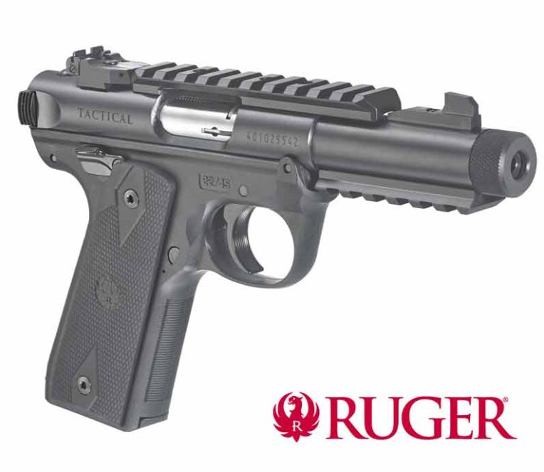 Schwarze Ruger Selbstladepistole