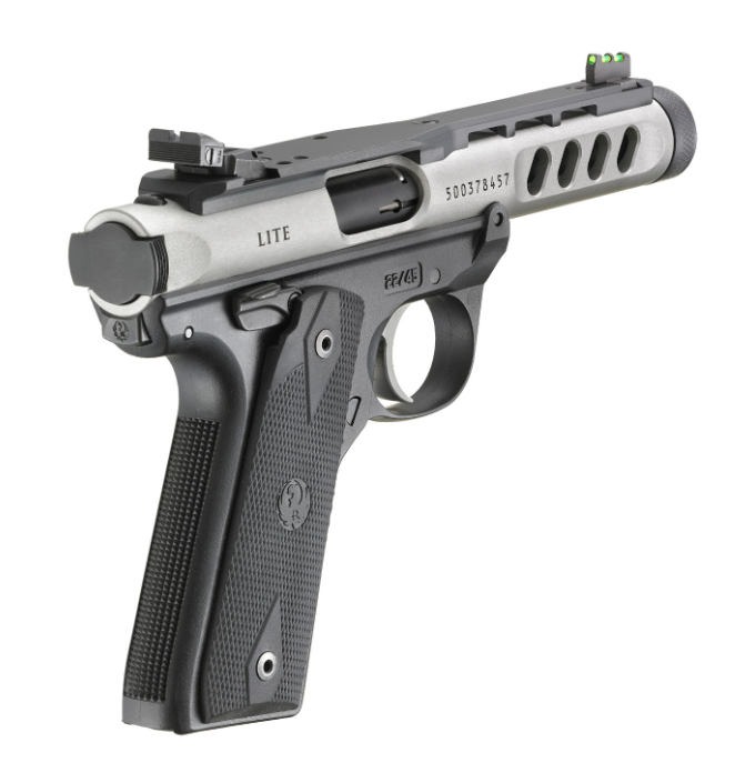 Silberne Sportpistole mit Lochlauf