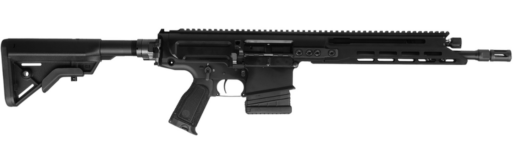 Schwarzes Selbstladegewehr mit Magazin