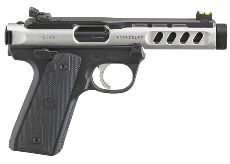 Silberne Sportpistole mit Lochlauf