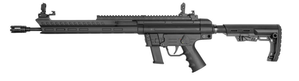 Schwarzes halbautomatisches Jagdgewehr