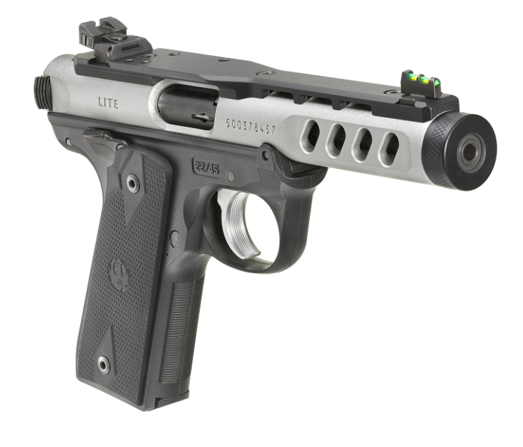 Silberne Sportpistole mit Lochlauf