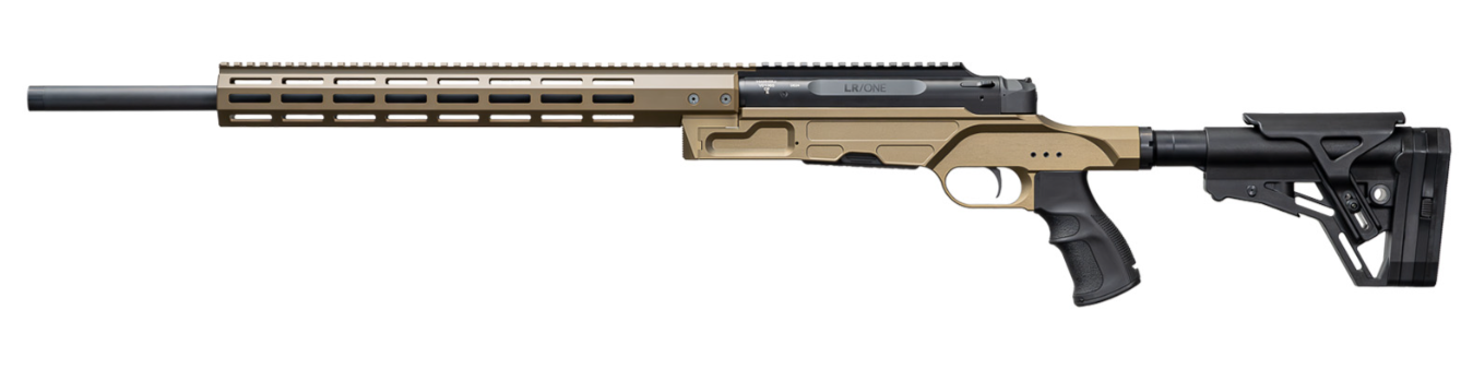 Modernes Präzisionsgewehr seitlich