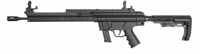 Schwarzes halbautomatisches Jagdgewehr