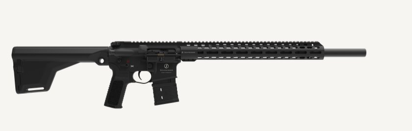 Schwarzes halbautomatisches Sportgewehr