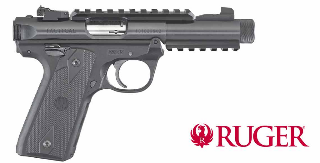 Schwarze Ruger Selbstladepistole