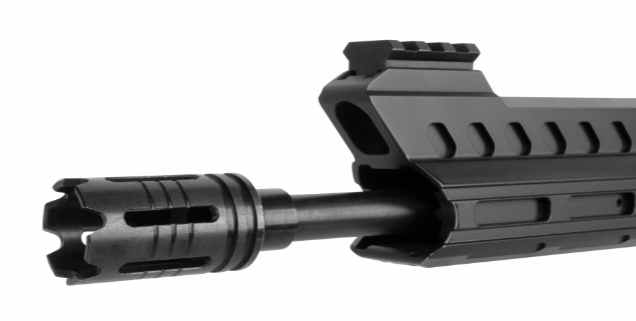 Schwarzes halbautomatisches Jagdgewehr