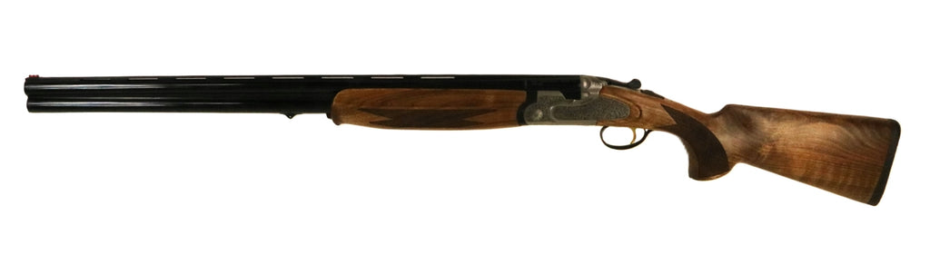 Brenner Jagdflinte mit Holzschaft.