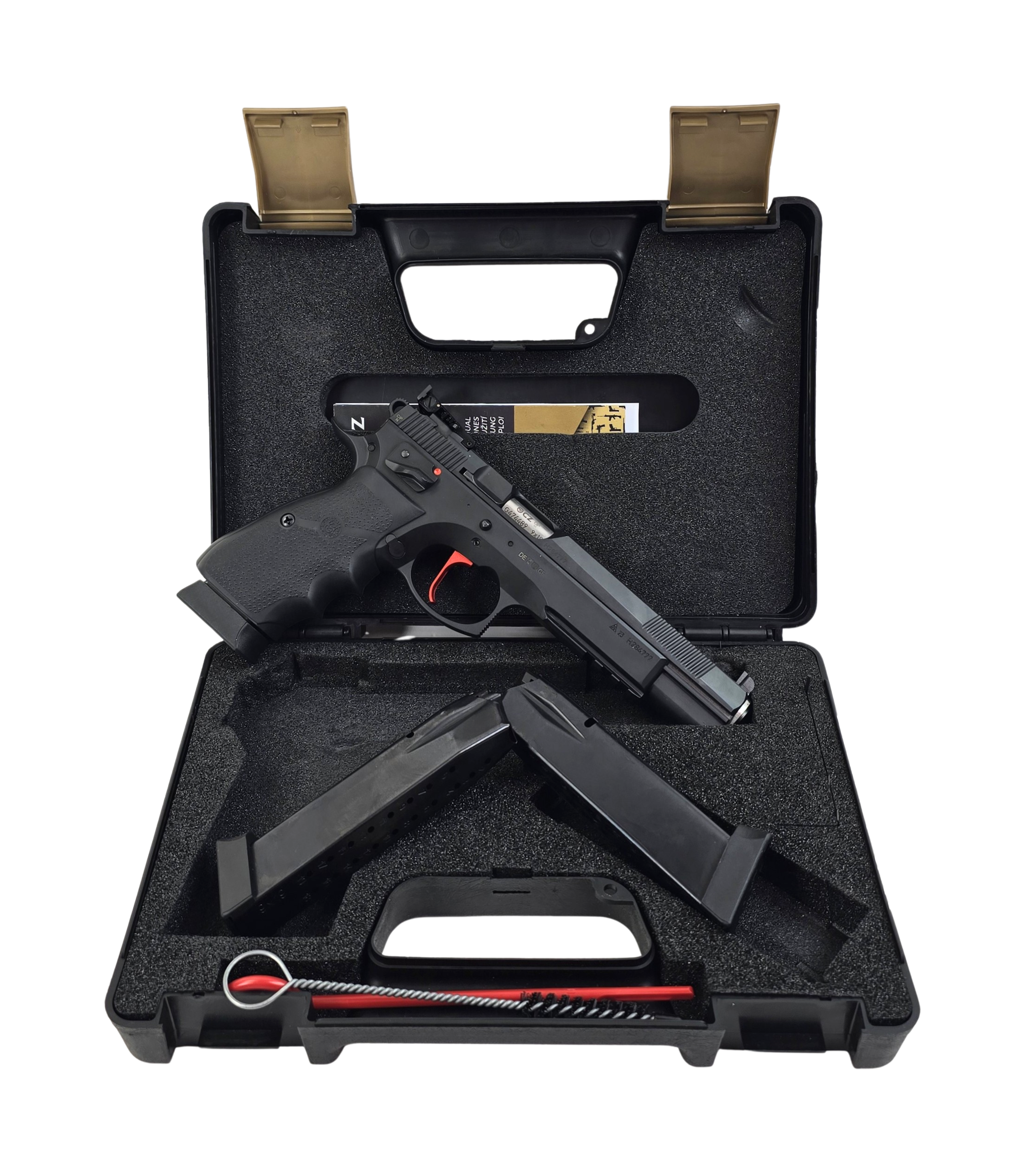 CZ 75 SP- 01 6.1 SA mit LPA Bullseye Visierung, tuned by AKAH, Kal. 9 mm, LL 6 Zoll, schwarz