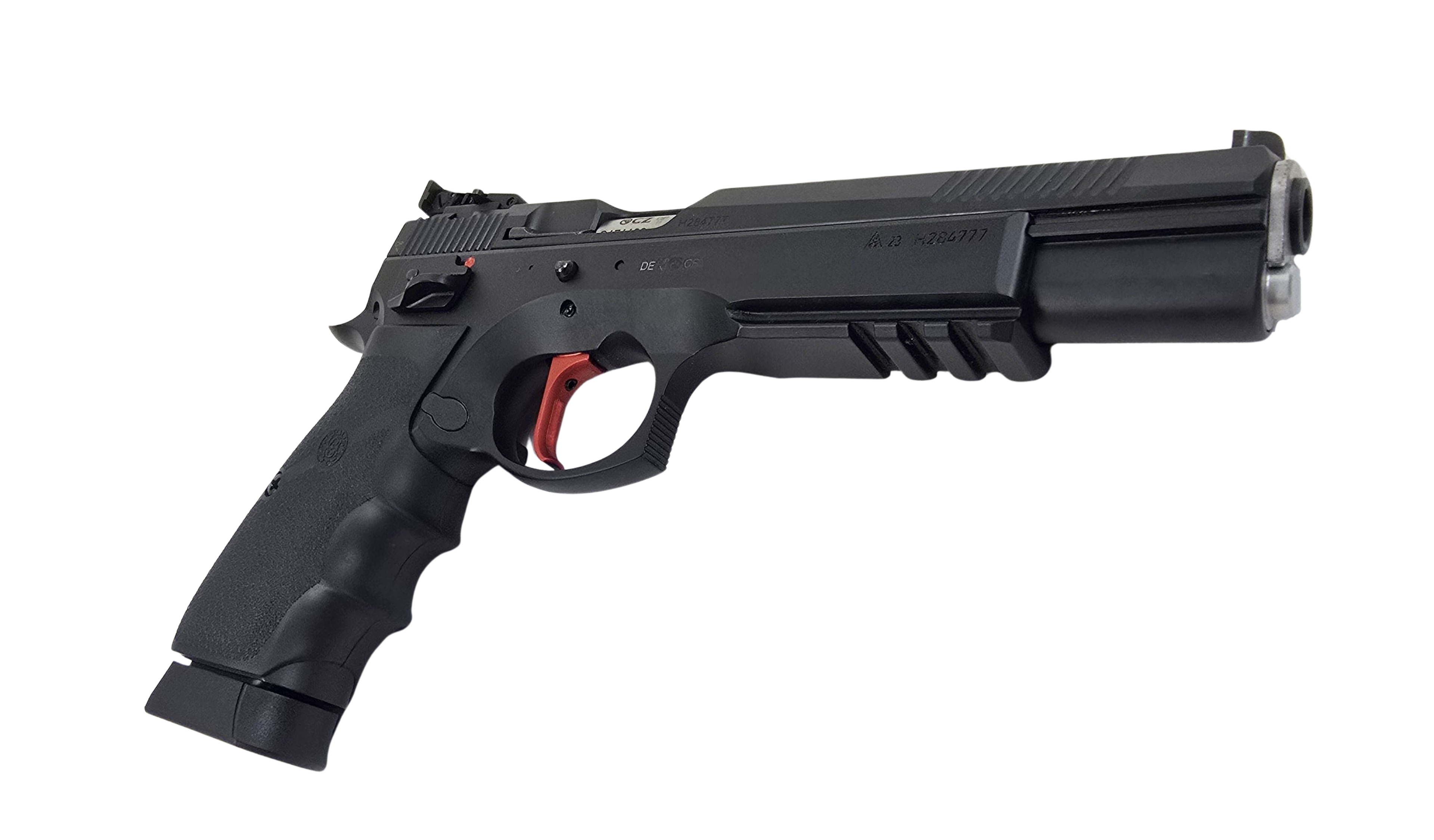 CZ 75 SP- 01 6.1 SA mit LPA Bullseye Visierung, tuned by AKAH, Kal. 9 mm, LL 6 Zoll, schwarz