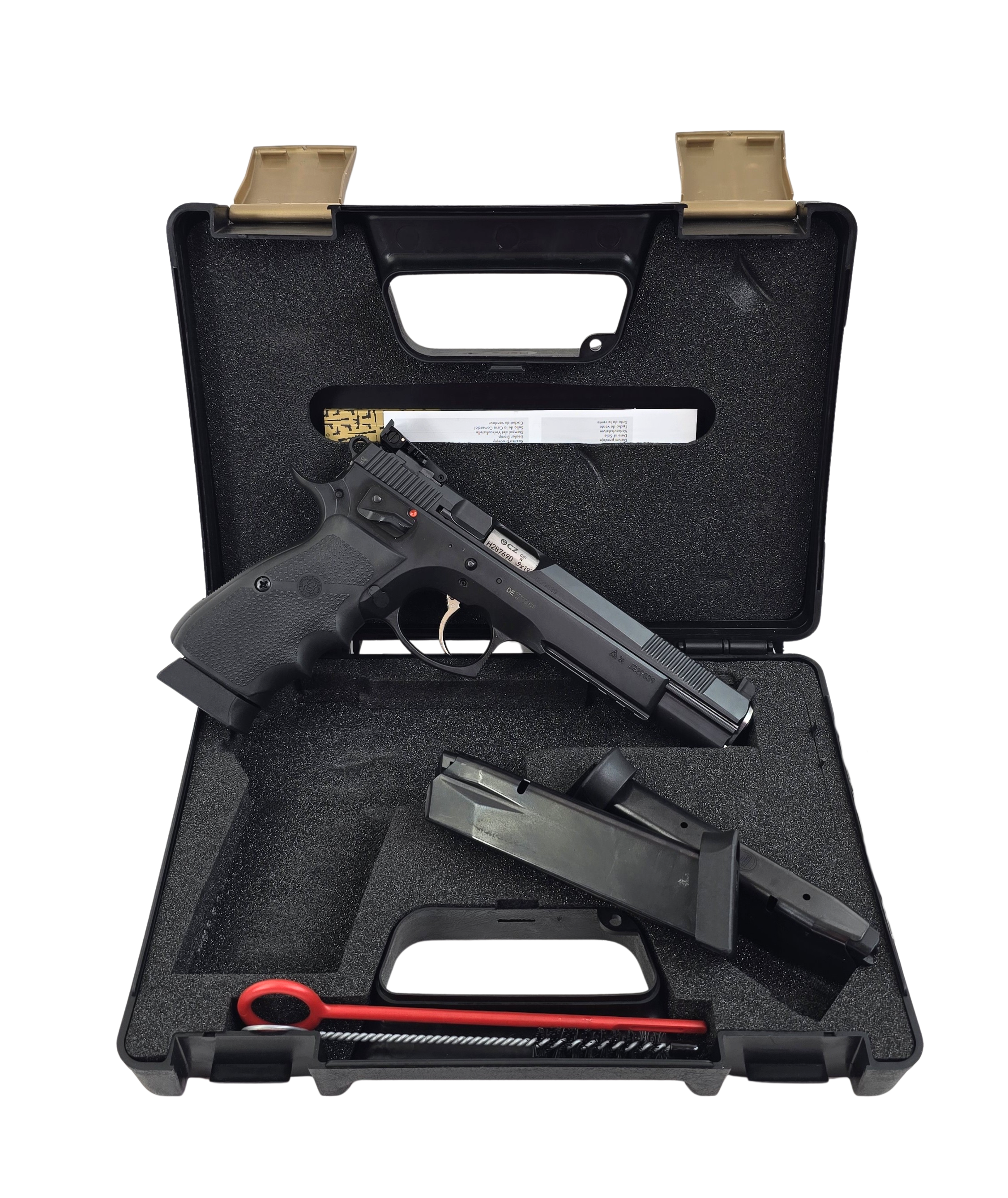 CZ 75 SP - 01 6.1 SA DA mit LPA Bullseye Visierung tuned by AKAK, Kal. 9 mm, LL 6 Zoll, schwarz