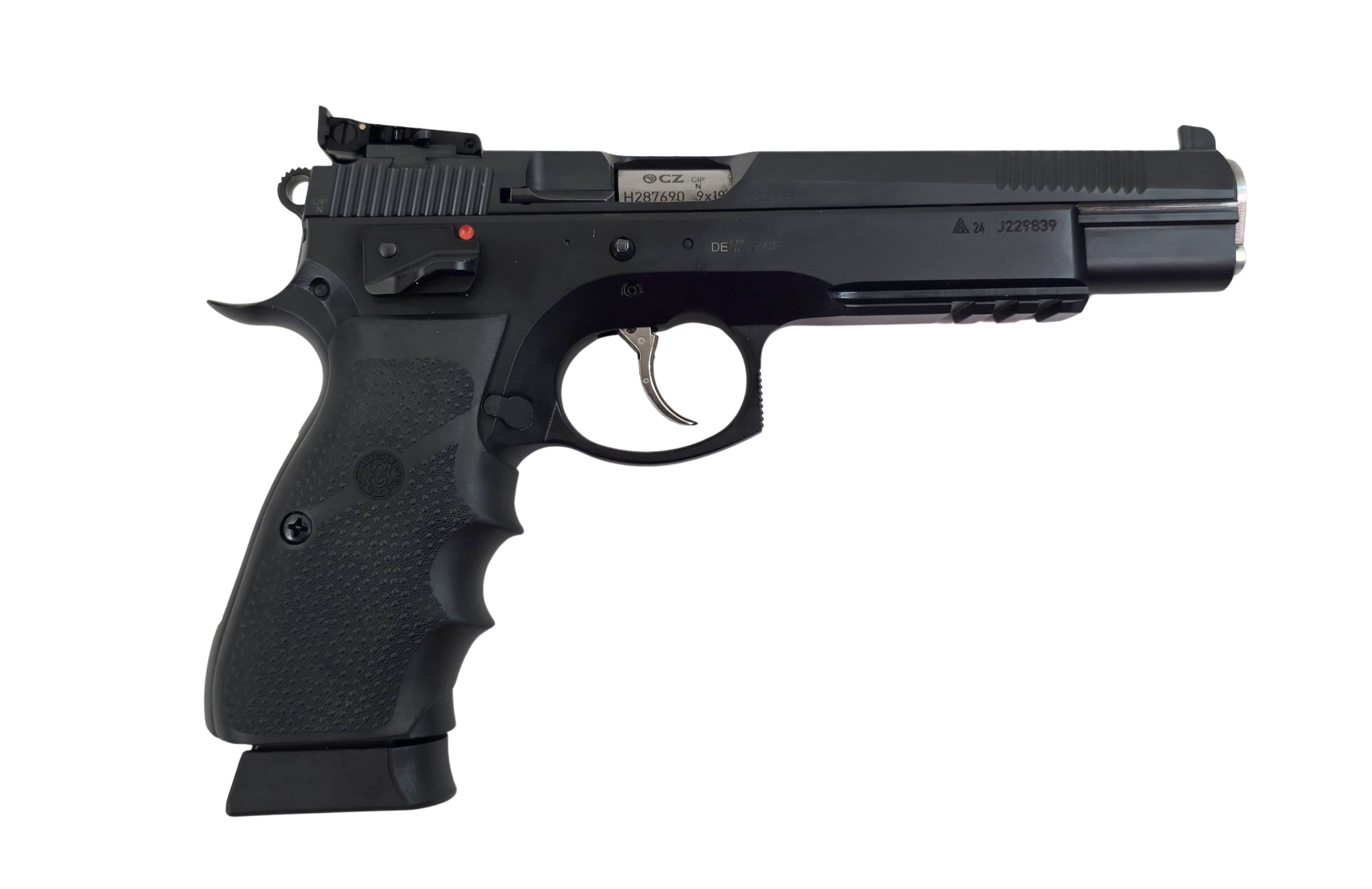 CZ 75 SP - 01 6.1 SA DA mit LPA Bullseye Visierung tuned by AKAK, Kal. 9 mm, LL 6 Zoll, schwarz