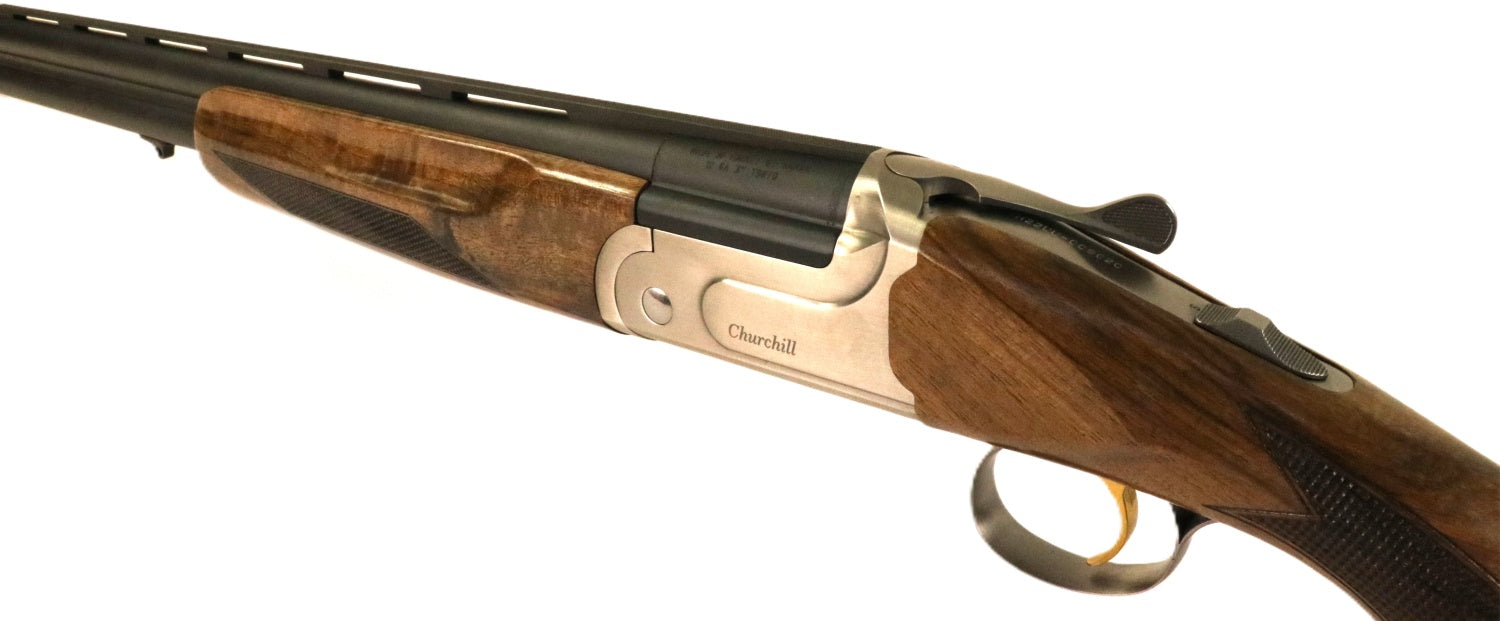 AKKAR Churchill Jagdflinte, Holzschaft.