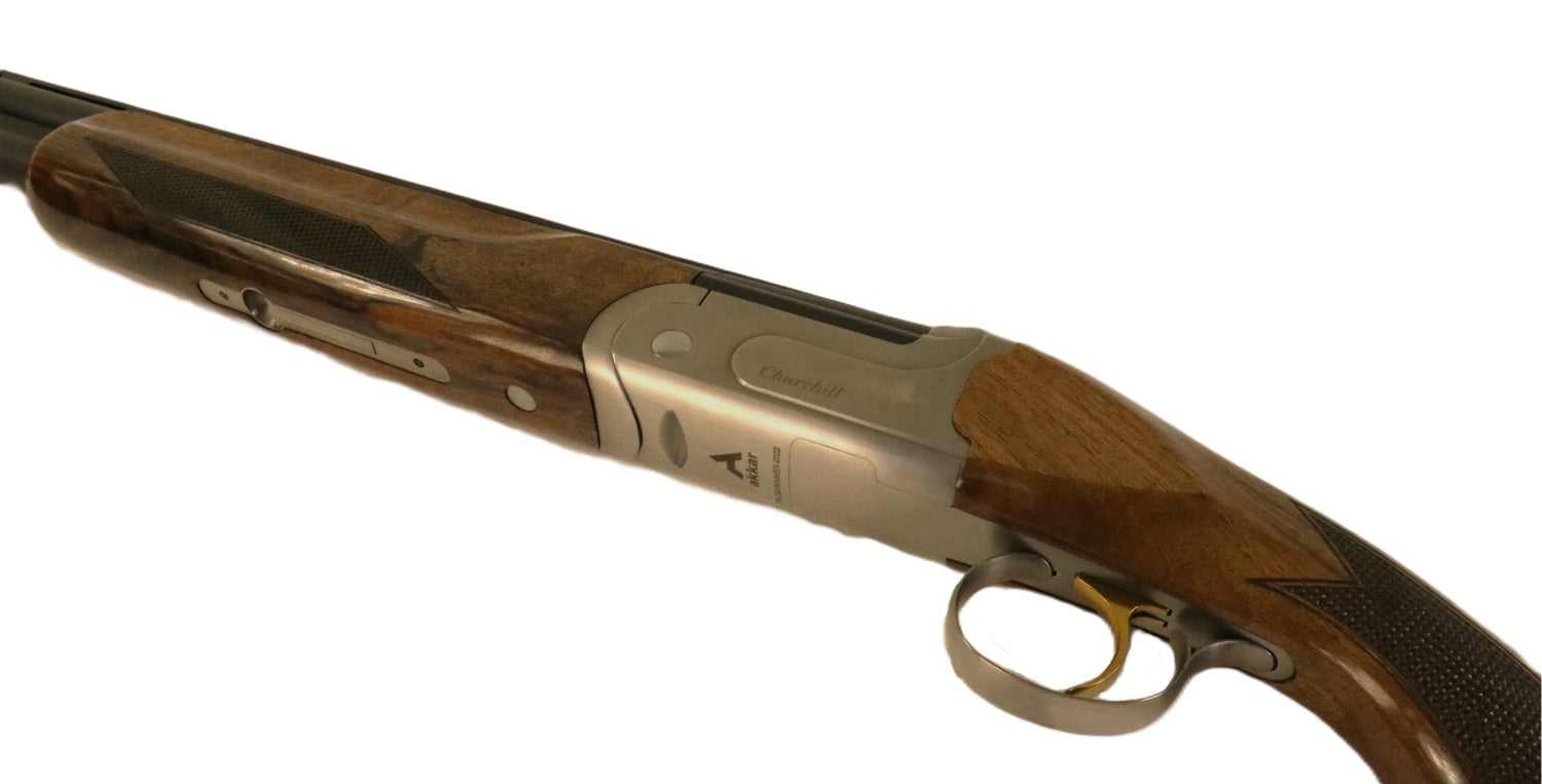 AKKAR Churchill Jagdflinte, Holzschaft.
