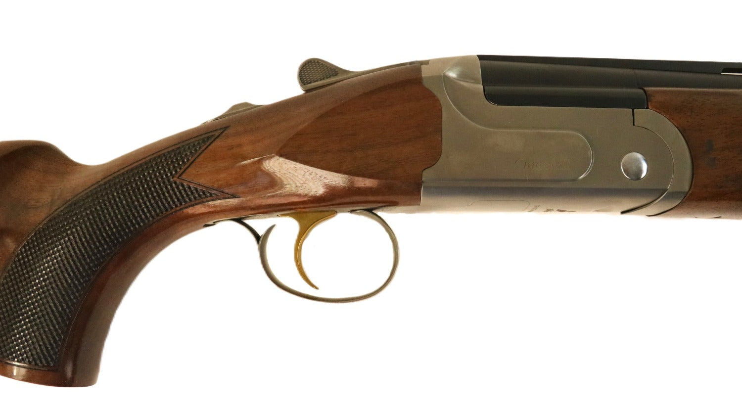 AKKAR Jagdflinte, hölzerner Schaft.