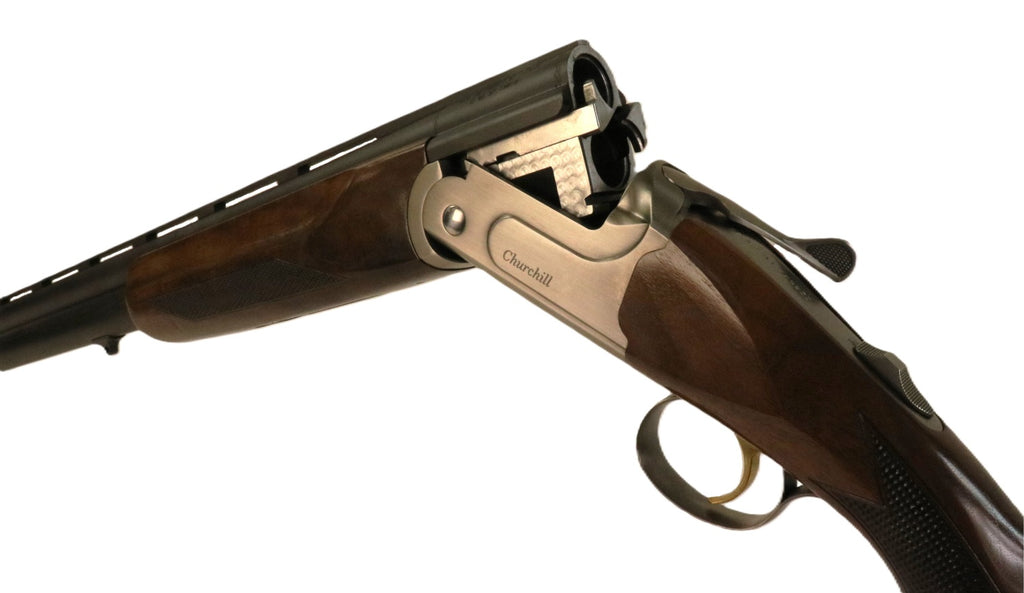 AKKAR Jagdflinte, hölzerner Schaft.