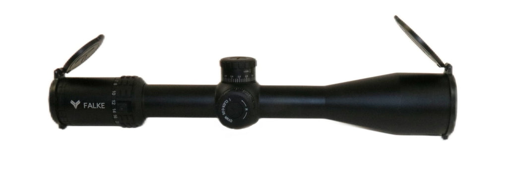 Falke Zielfernrohr mit Schutzkappen.
