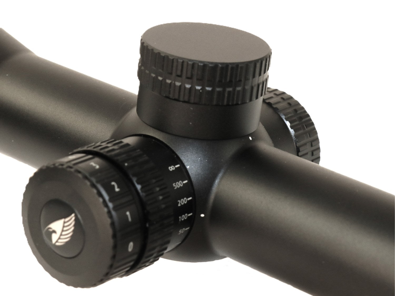 Zielfernrohr von GPO, Nahaufnahme.