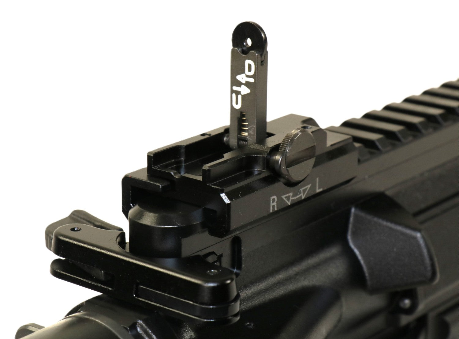 Heckler & Koch Gewehr, schwarz.