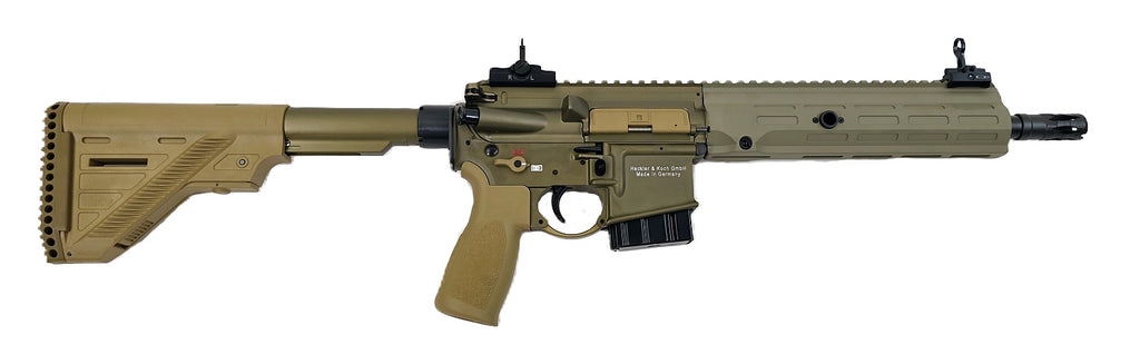 Heckler & Koch Gewehr, olivgrün.