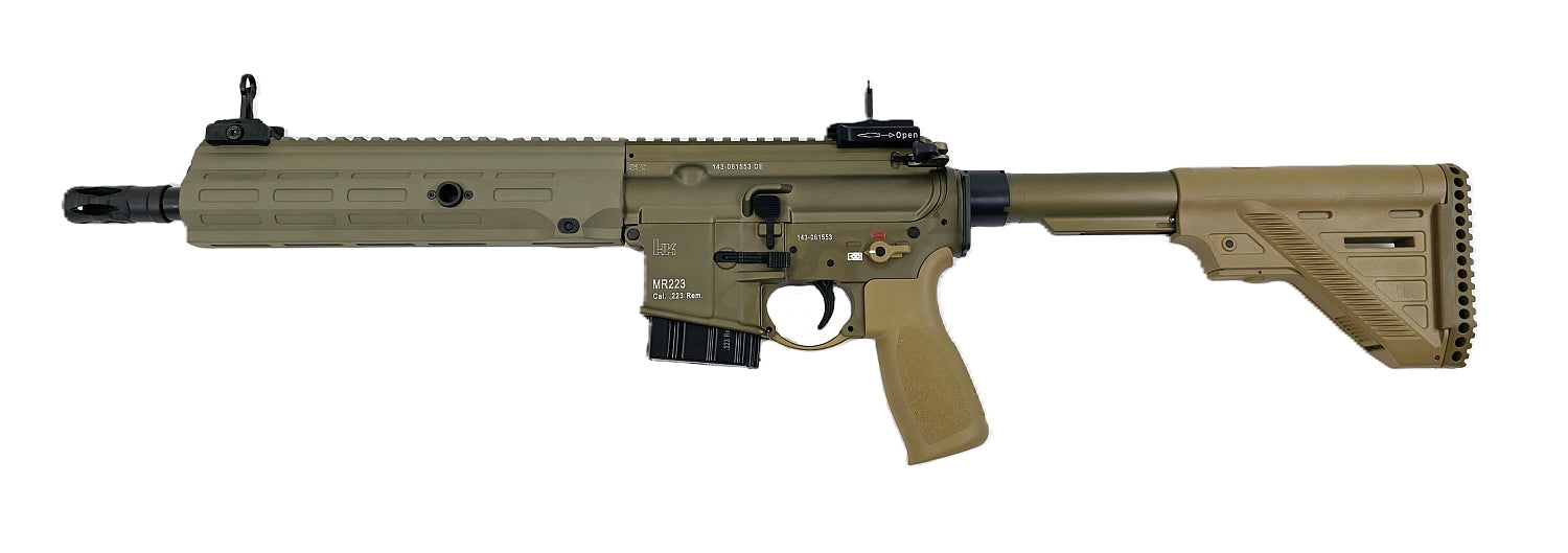 Heckler & Koch Gewehr, olivgrün.