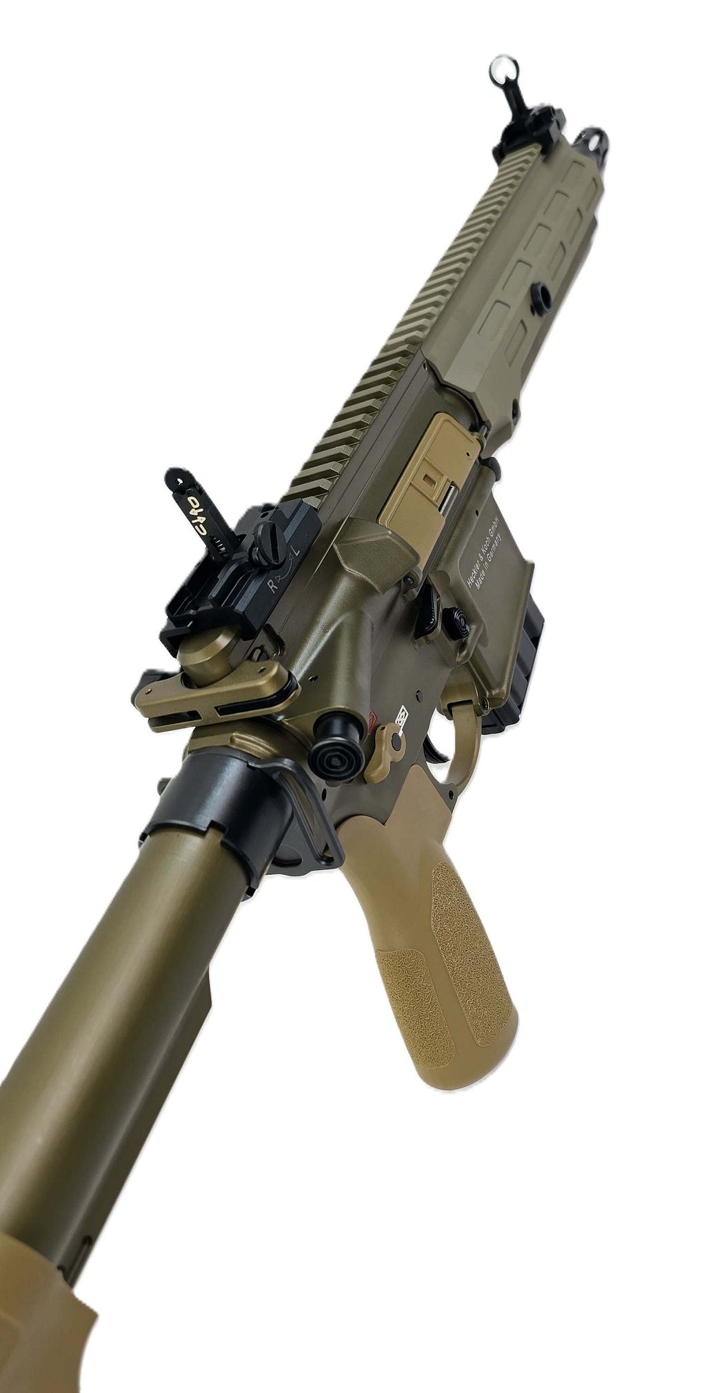 Heckler & Koch Gewehr, olivgrün.