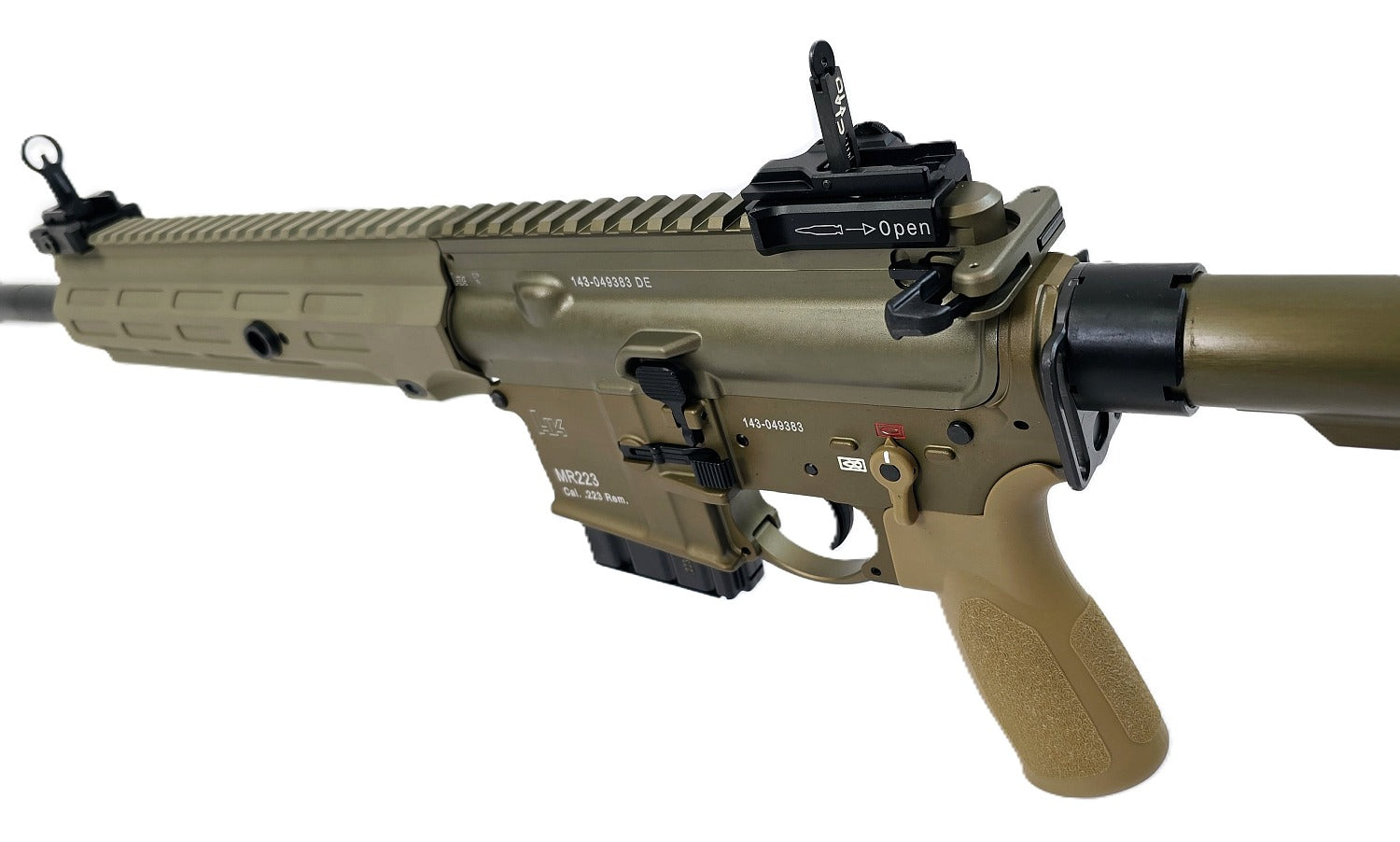 Heckler & Koch Gewehr, seitlich.