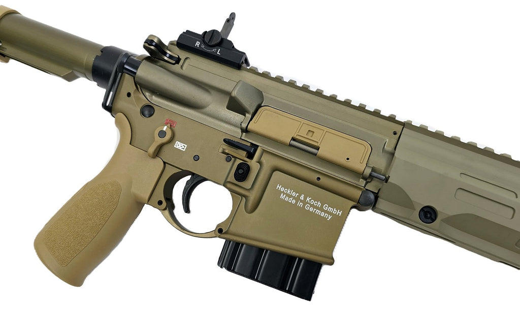 Heckler & Koch Gewehr, seitlich.