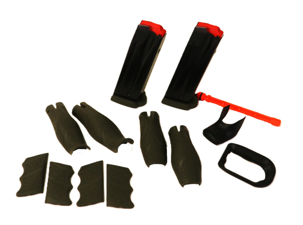 Heckler & Koch Pistole, olivgrün.