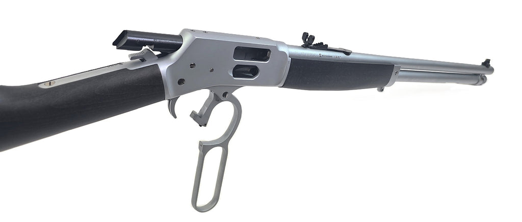 Henry Unterhebelgewehr, schwarz-silberne Jagdwaffe