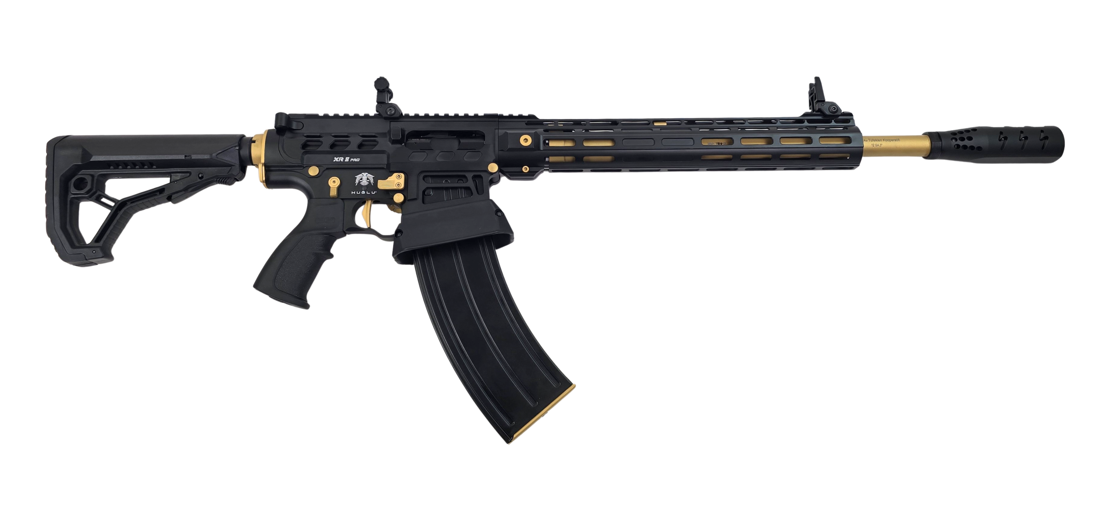 Huglu XR-8 Pro gold, Kal. 12/76, LL 47 cm, mit Kompensator und Ersatzchokes