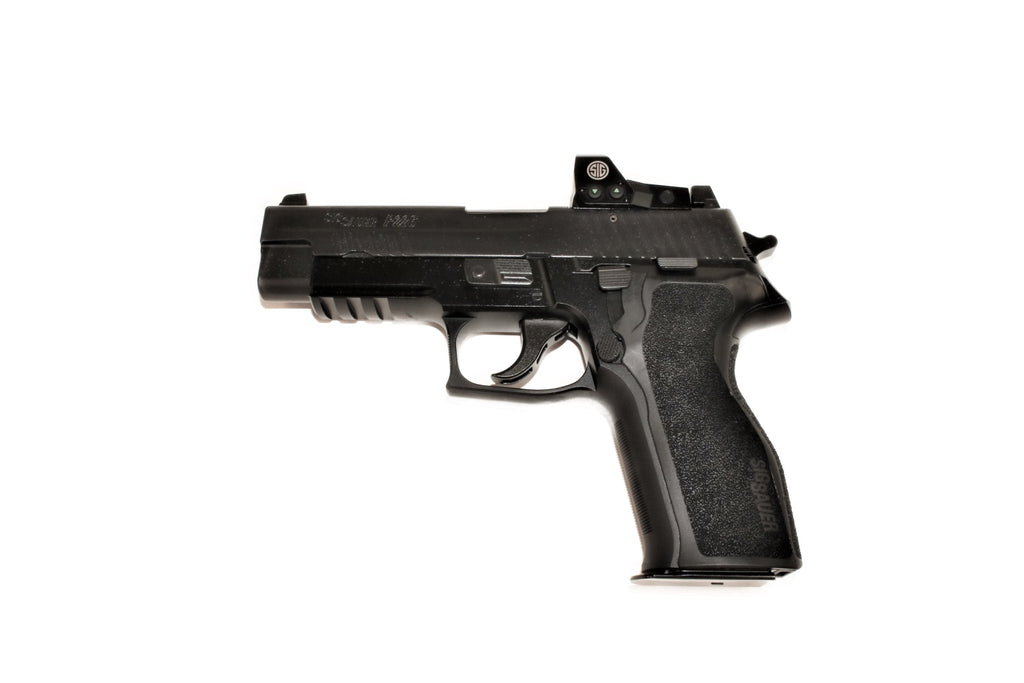 SIG SAUER Pistole, seitliche Ansicht.