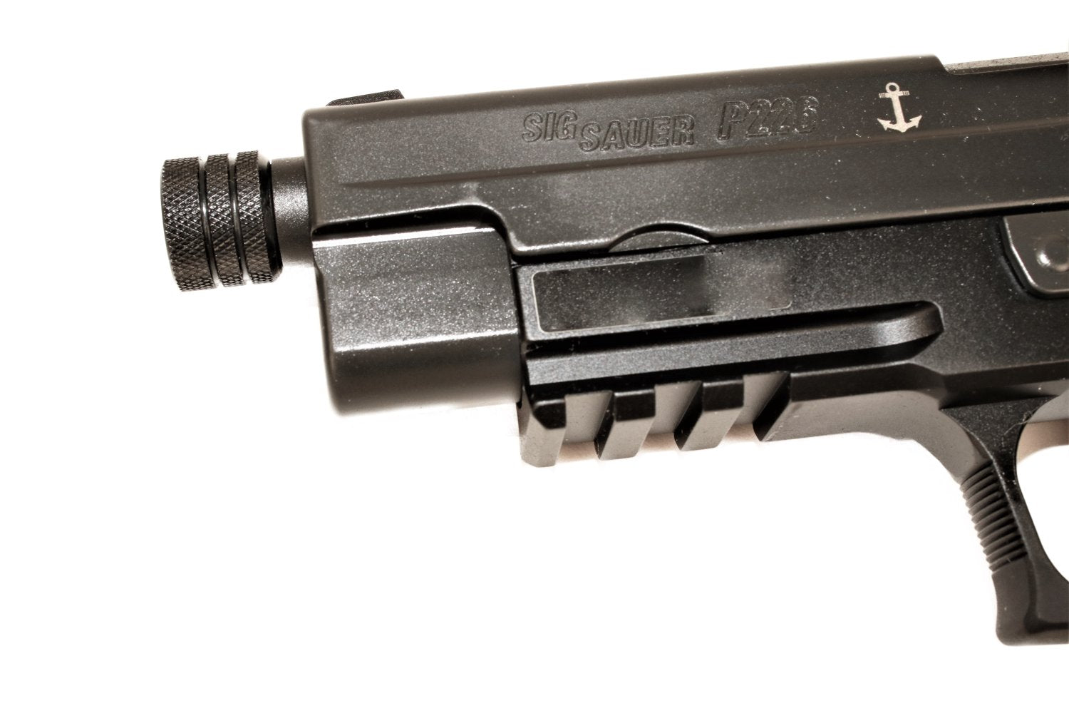 SIG SAUER Pistole, seitliche Ansicht.