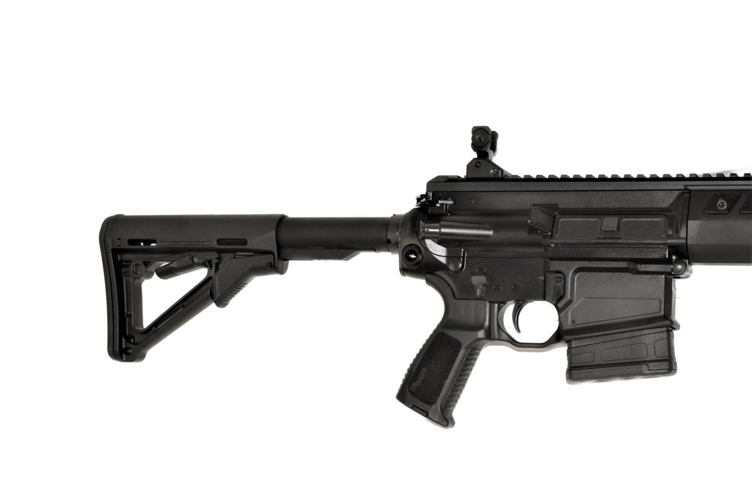 SIG SAUER Gewehr, schwarz, seitlich.