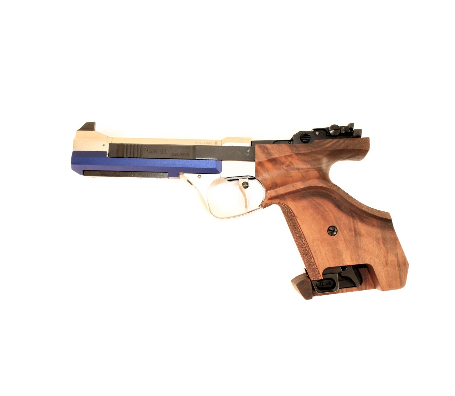 Winchester Pistole mit Holzgriff.