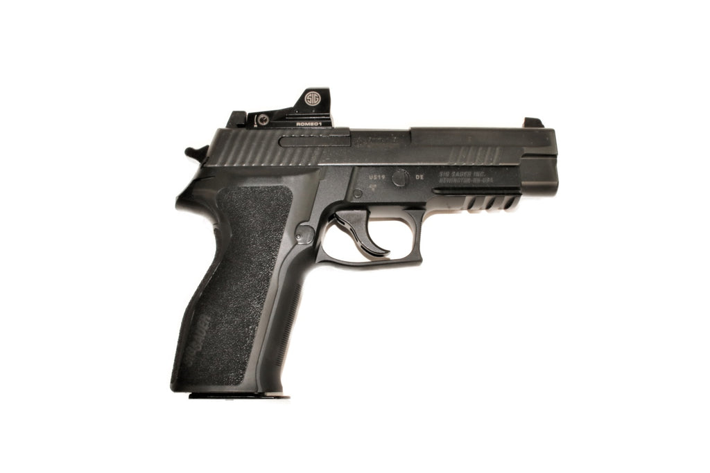 SIG SAUER Pistole, seitliche Ansicht.