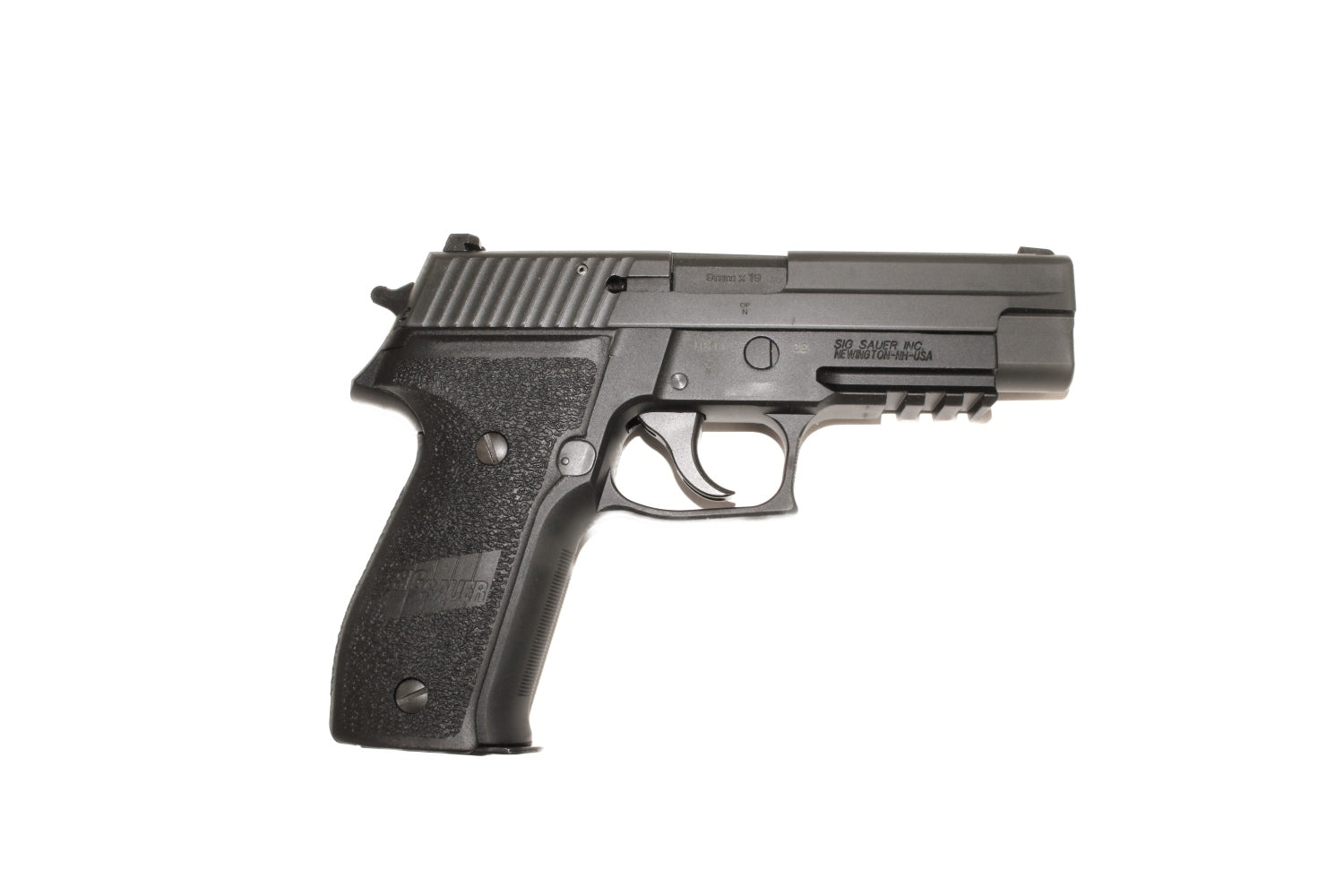 SIG SAUER Pistole, schwarze Farbe.