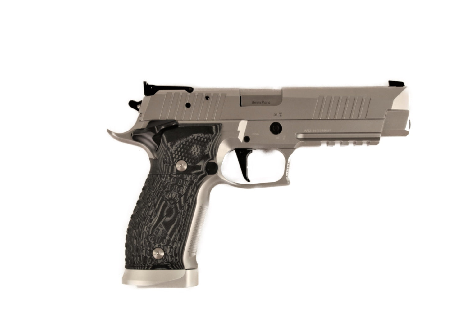 SIG SAUER Pistole, seitliche Ansicht.