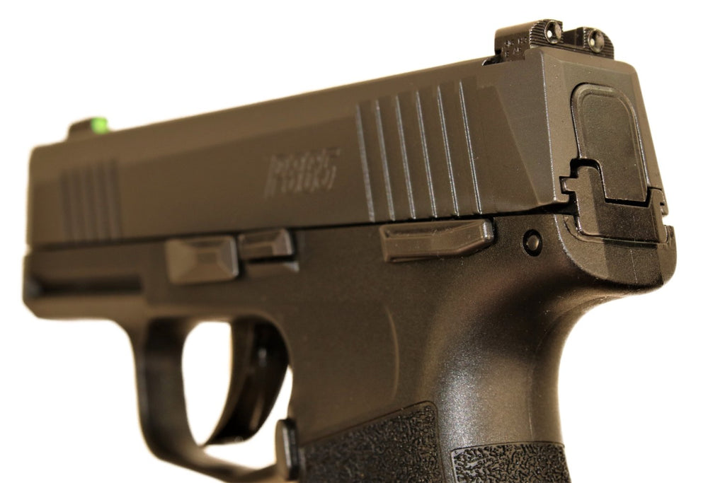 SIG SAUER Pistole, schwarze Farbe.