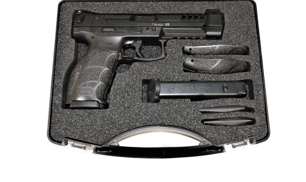 Heckler & Koch Pistole, schwarz.