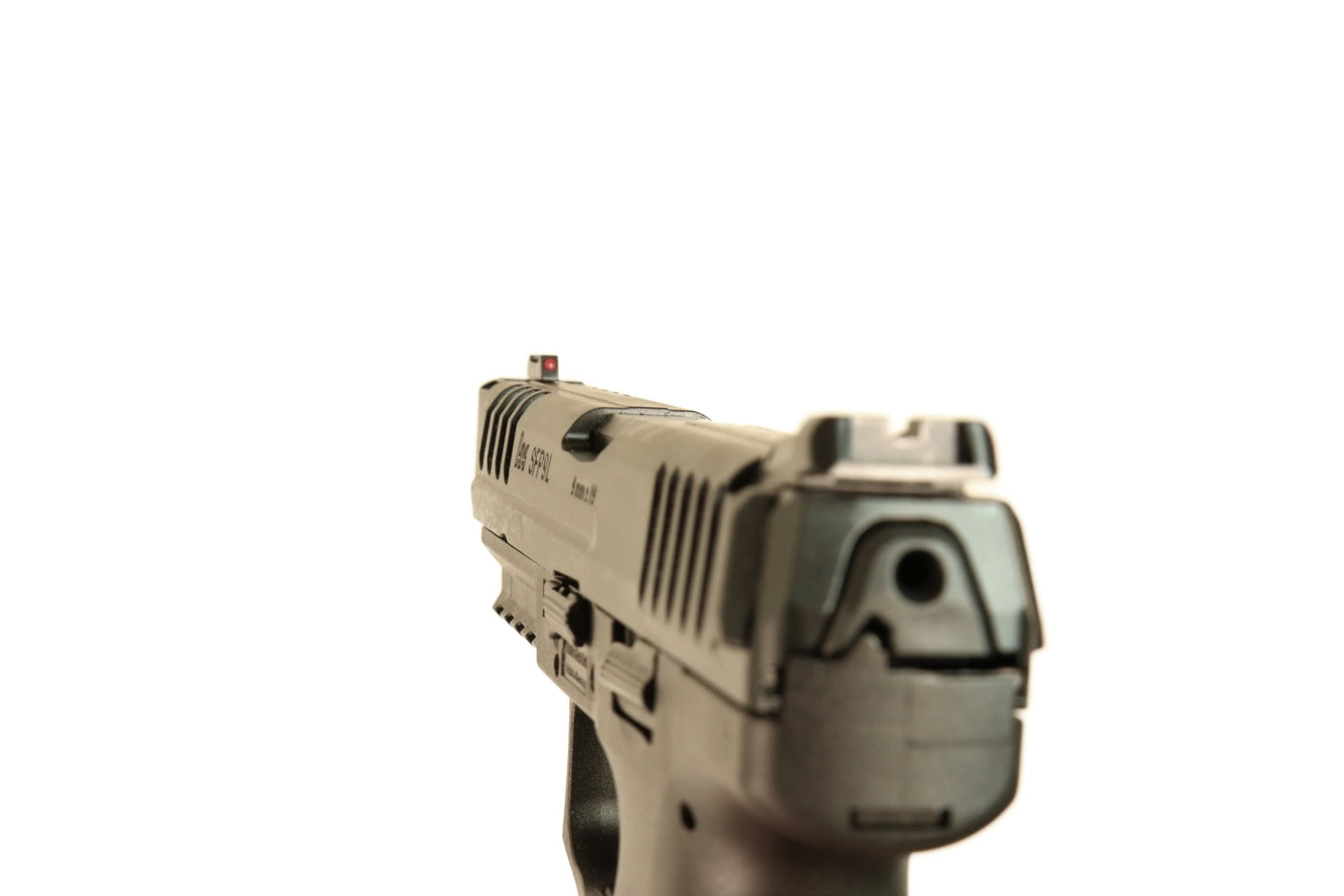 Heckler & Koch Pistole, schwarz.