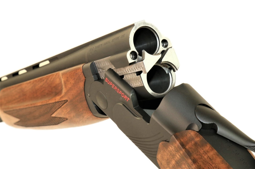 Brenner Jagdflinte, Holzschaft, Doppelläufig.