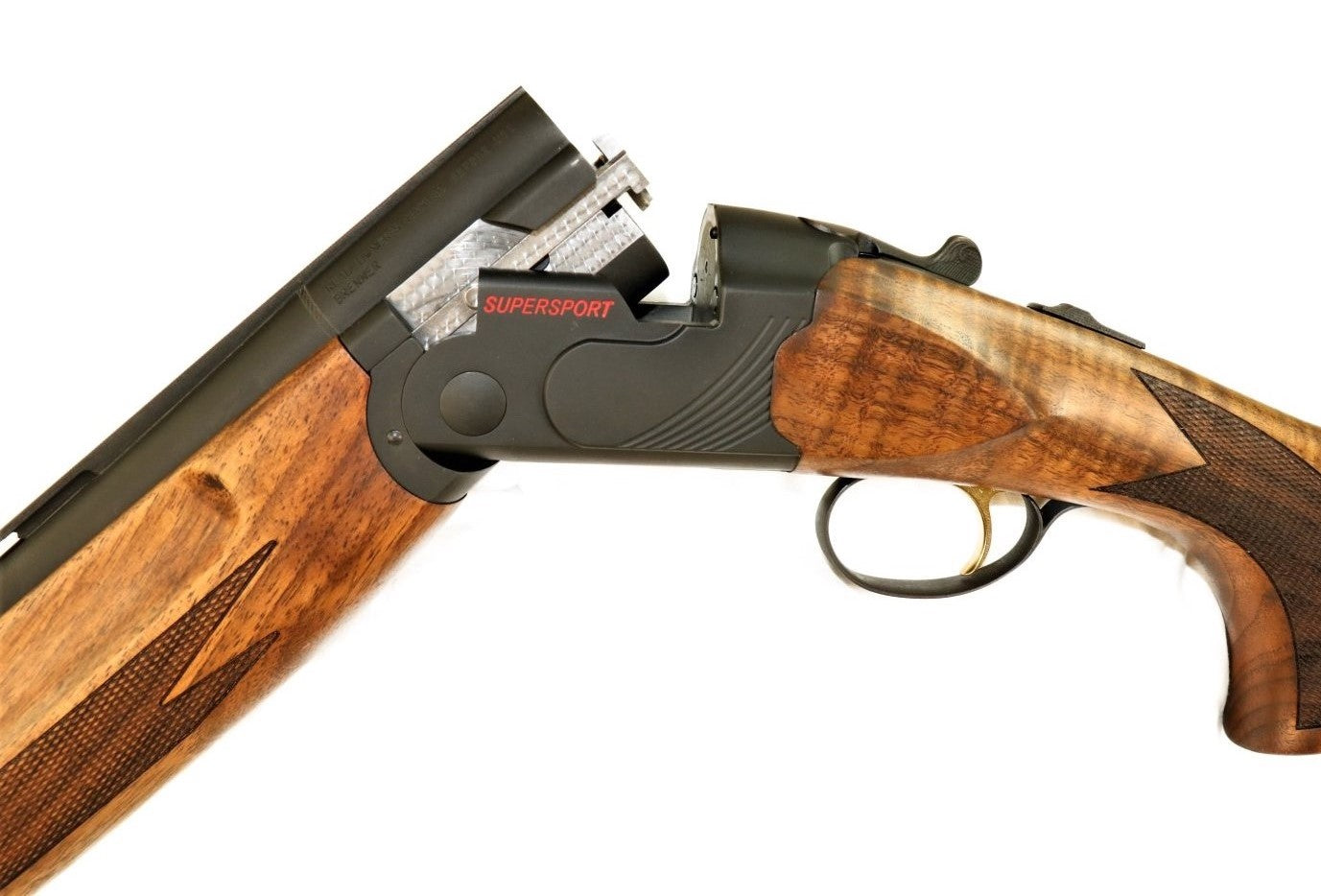 Brenner Jagdflinte, Holzschaft, Doppelläufig.